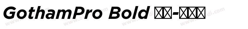 GothamPro Bold 粗体字体转换